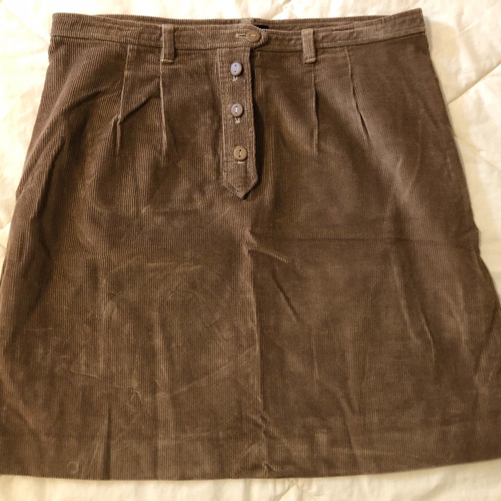 A.P.C. Corduroy Skirt, brown, size M